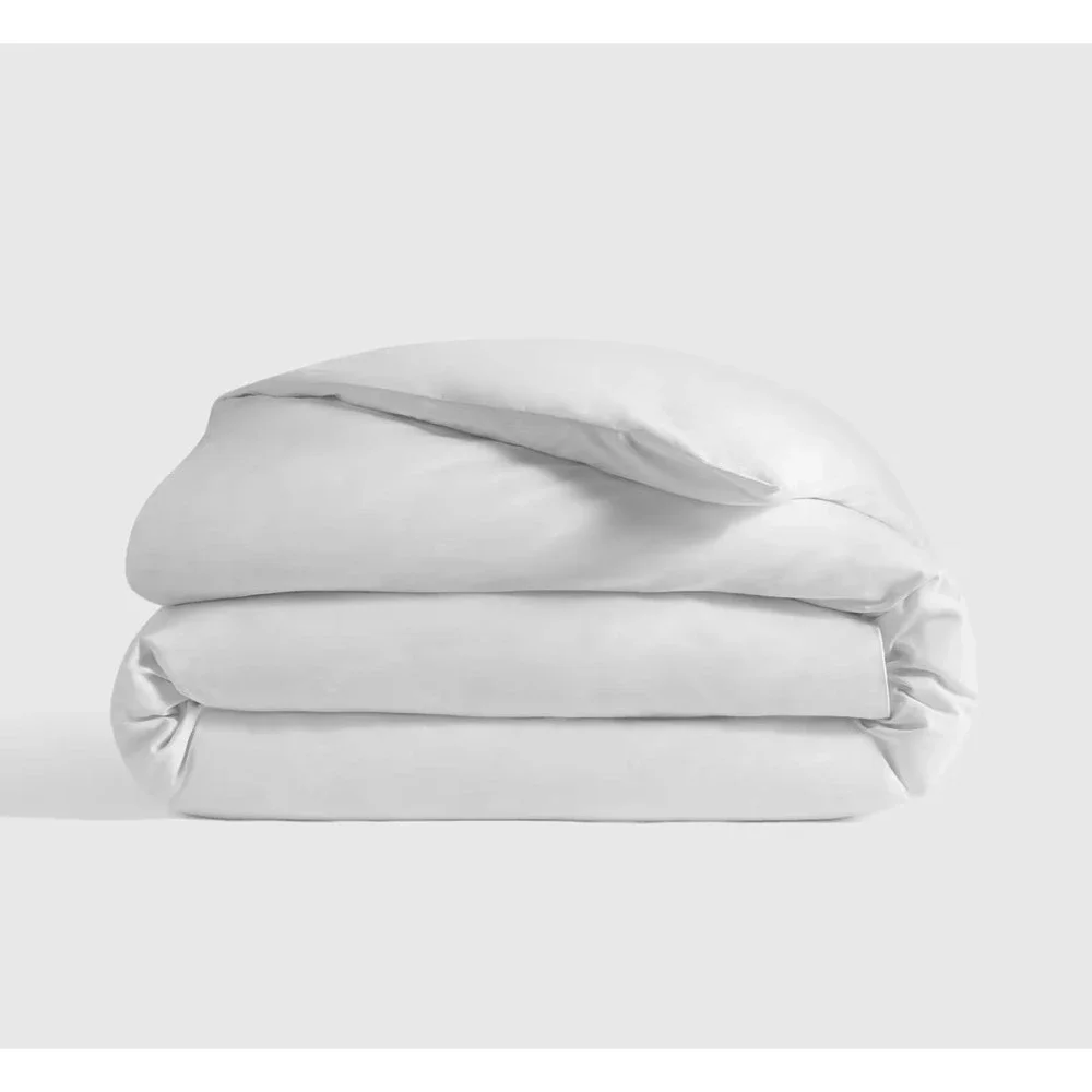 Quince Classic Organic Percale Duvet Cover King/Cal King White DUVET COVER ONLY